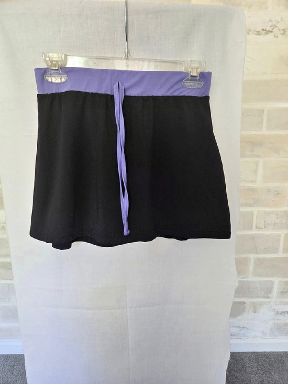 ninety Athletic Shorts in Black & Purple Size Medium Like New